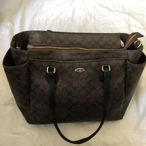 COACH Signature Diaper Bag
